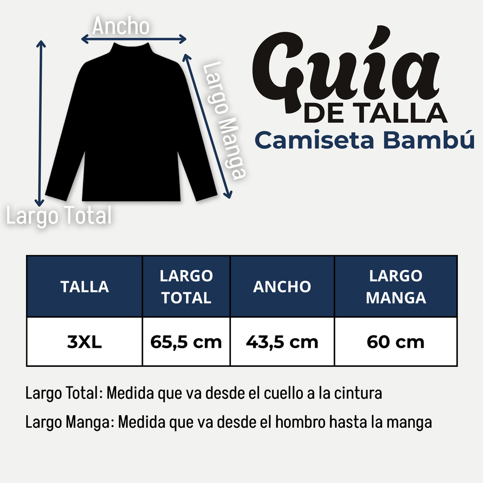 Pack 3 Camisetas Poleras Bambú Primera Capa Cuello Beatle Manga Larga Blanco Negro Mujer