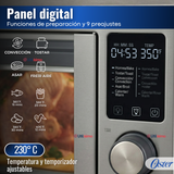 Horno con freidora de aire digital Oster® de 42 litros, puertas francesas, TSSTTV42FDDAFNS 1700W