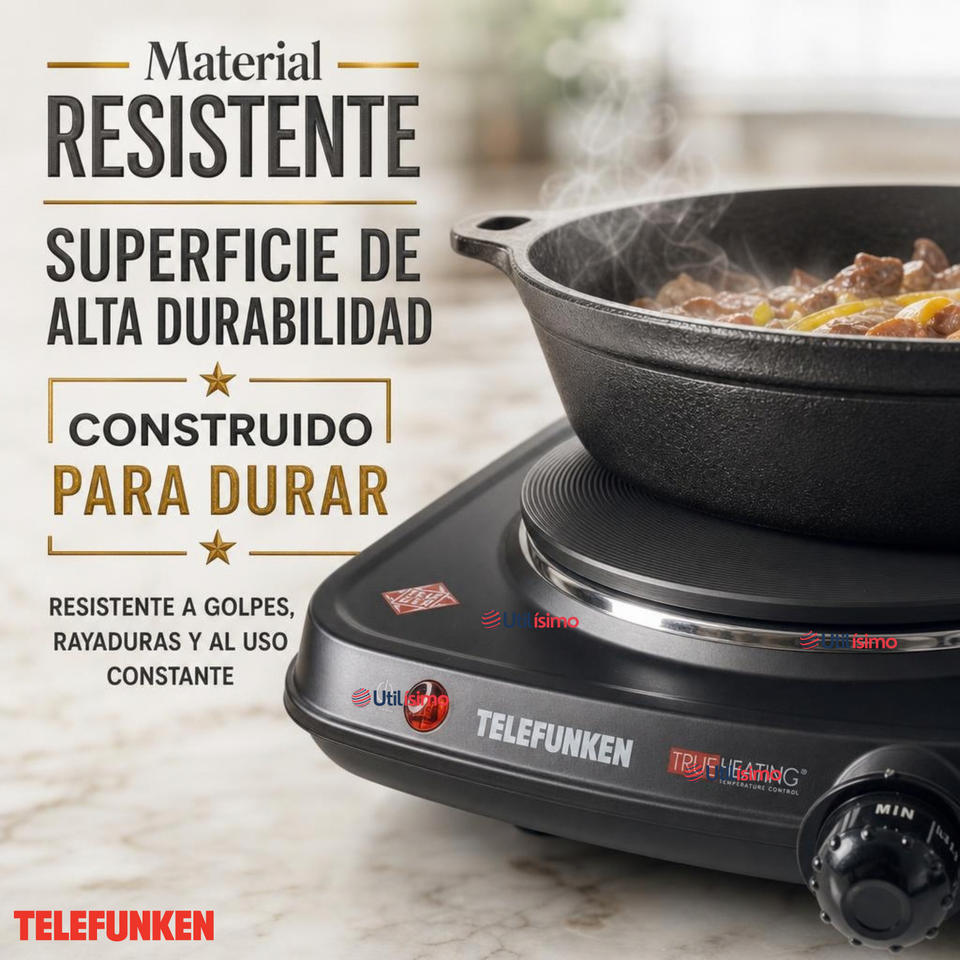 Cocinilla Eléctrica Telefunken Tf Ae5500 Color Negro