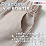 Conjunto de Vestir Camisa Con Lazo Y Pantalón Corto Algodón Niño