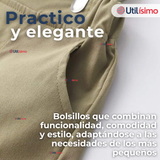 Conjunto de Vestir con Tirantes Camisa Pantalón Corto Algodón Niño