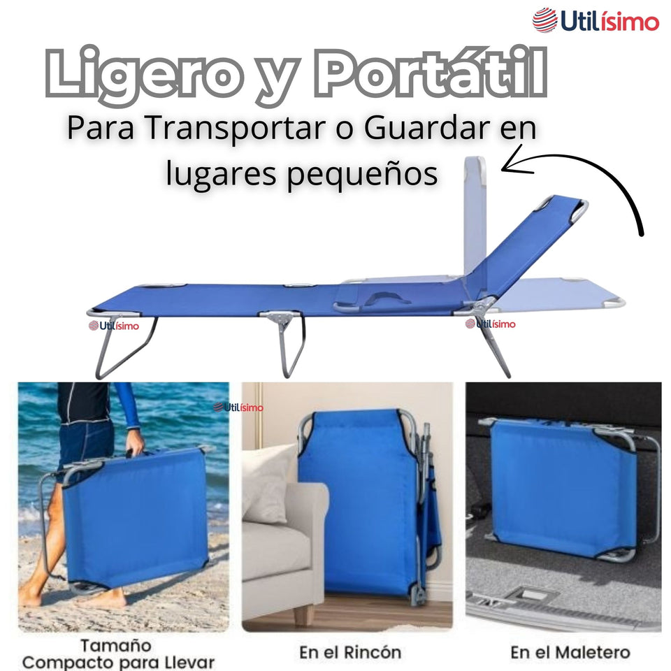 Silla Plegable de Playa Camping Picnic Colores Surtidos