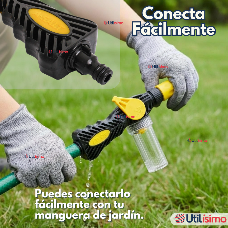 Pistola de Riego con Dispensador Pulverizador de Espuma