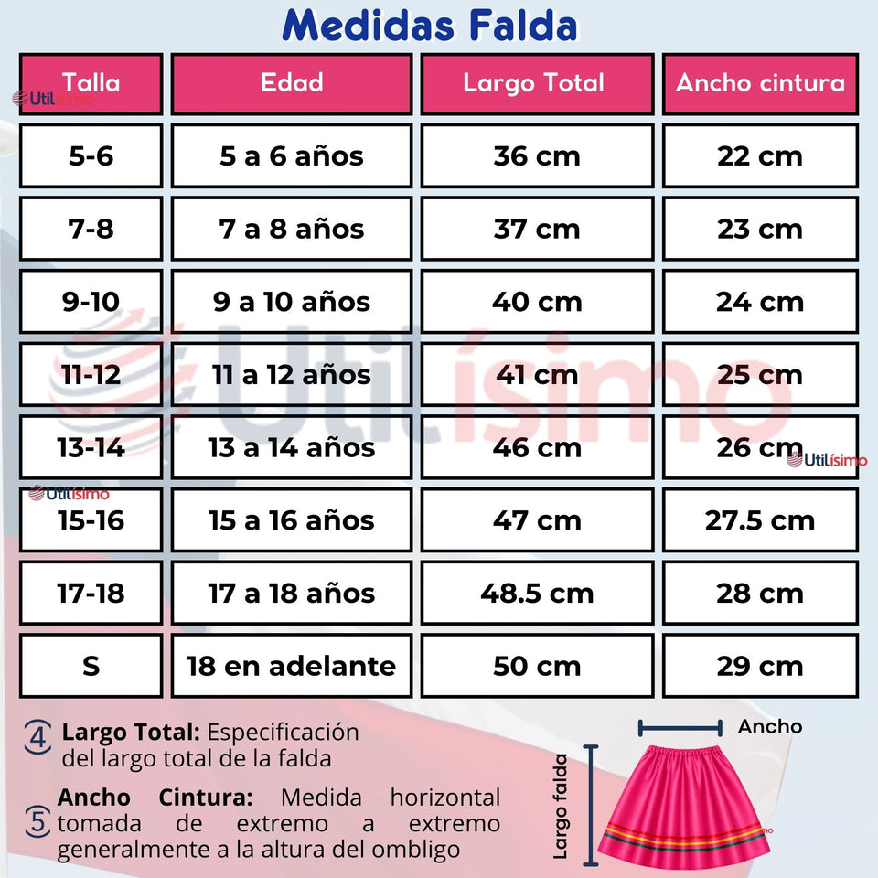 Pack 3 Trajes Nortinos Niña Fucsia 4 Piezas Con Poleras Baile Típico Fiestas Patrias