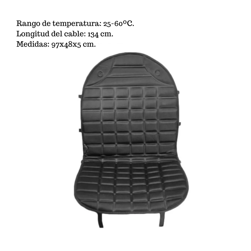 Funda Con Calefacción Para Asiento 12V Calefactor de Auto