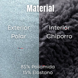 Calza Polar Con Chiporro Térmica Mujer Elasticada Gris Melange