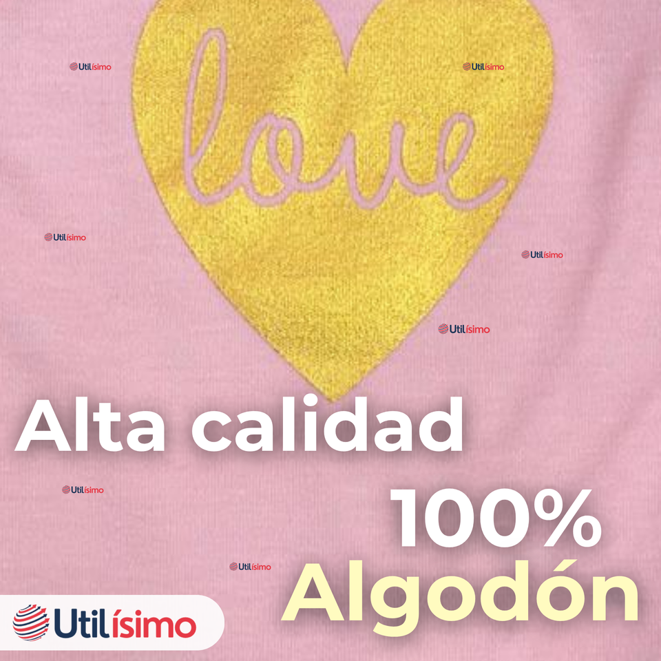 Pack 4 Bodys Niña Sin Manga Tedmimak 100% Algodón Princess Pink