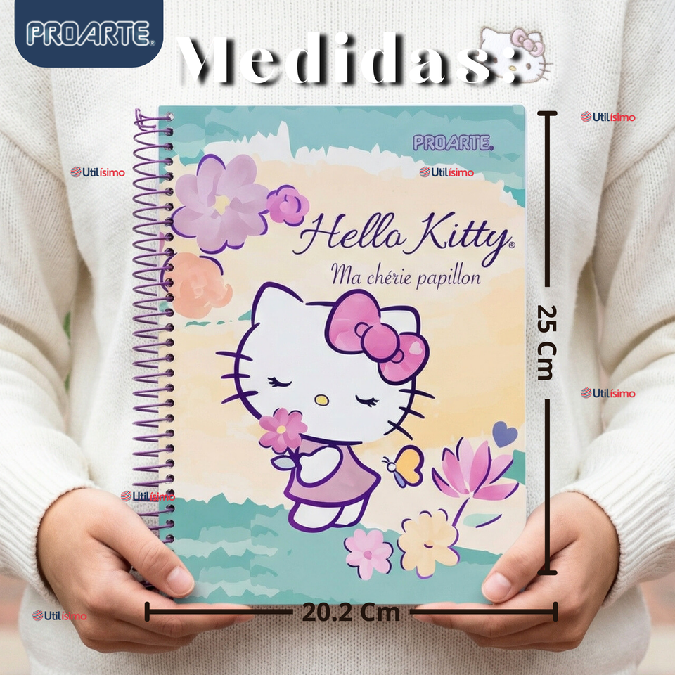 Cuaderno Universitario Hello Kitty 150 Hojas Tapa Gruesa Proarte Diseño Surtido