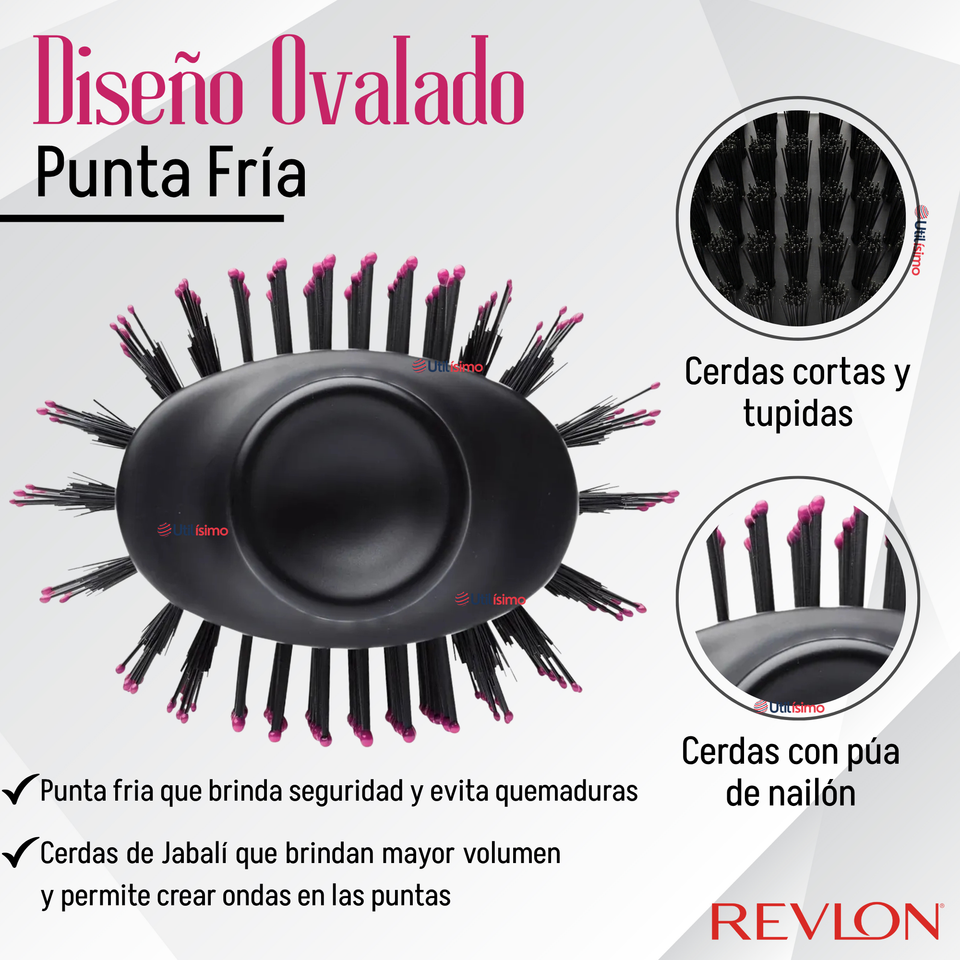 Cepillo Secador Alisador One Step Voluminizador Revlon 800W