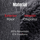 Calza Polar Con Chiporro Térmica Mujer Elásticada Negro Jeans