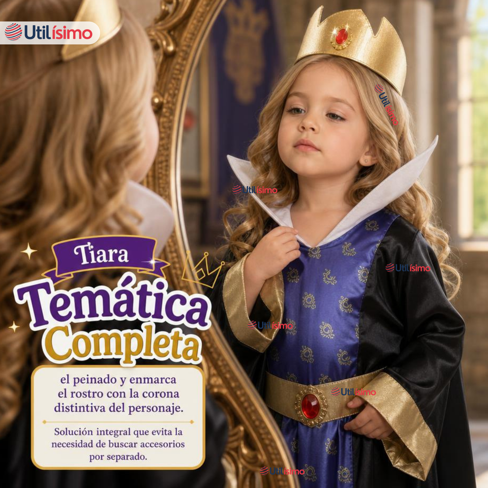 Disfraz Reina Grimhilde Malvada Blancanieves Cosplay Niña
