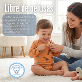 Pack 5 Bodys Manga Larga 100% Algodón Bebé Niño Dino Aventure