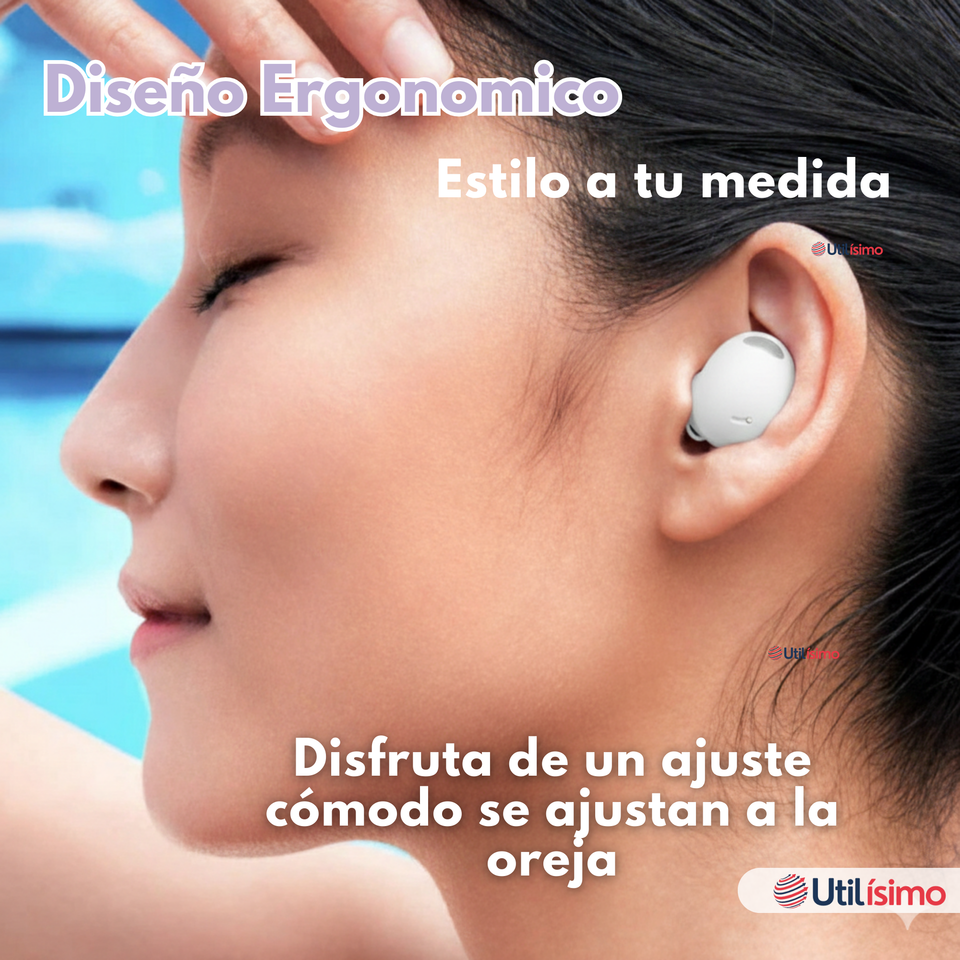 Audifonos Inalámbricos Bluetooth 5.3 Genérico Color Blanco