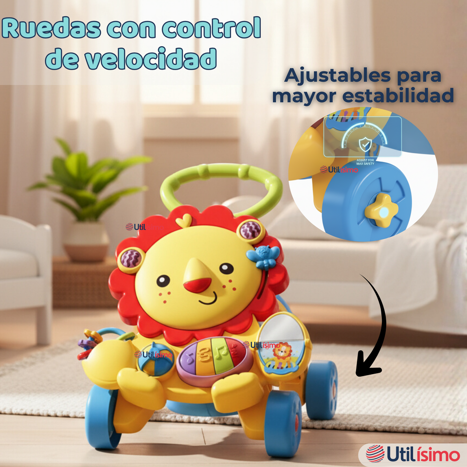 Andador Caminador Multifuncional Juguete Musical Bebé León Niña y Niño