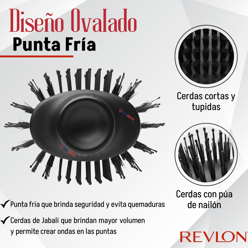Cepillo Secador Alisador De Cabello One Step Revlon 800W Titanium