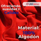 Camisa Casual De Vestir Manga Larga Cuello Americano 100% Algodón Rojo