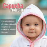 Bata de Baño Niña Toalla 100% Algodón Cobertura Completa Estampados Surtidos
