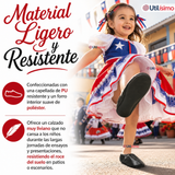 Zapatillas Chicle Negras Niña Bailes Danza Fiestas Patrias Talla 24-29