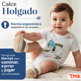 Pack 5 Bodys Manga Corta %100 Algodón Tedmimak Niño Blue Croc Jungle