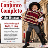 Traje Huaso Típico Completo 5 Piezas Niño Fiestas Patrias
