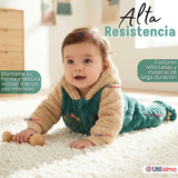 Enterito Con Capucha Tela Plush Verde Dinosaurio Bebé Niño