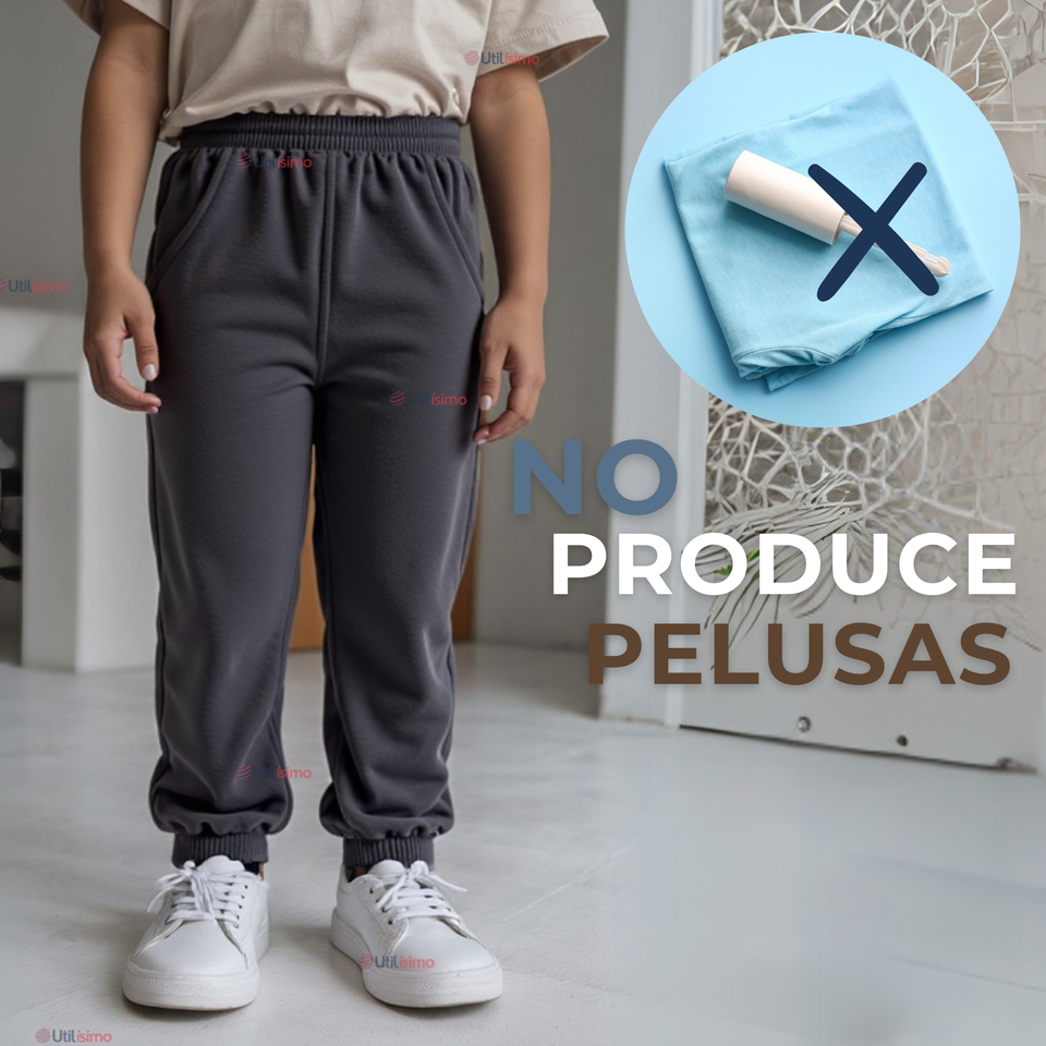 Buzo Para Niños Forrado en 100% Polar Gris