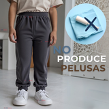 Buzo Para Niños Forrado en 100% Polar Gris