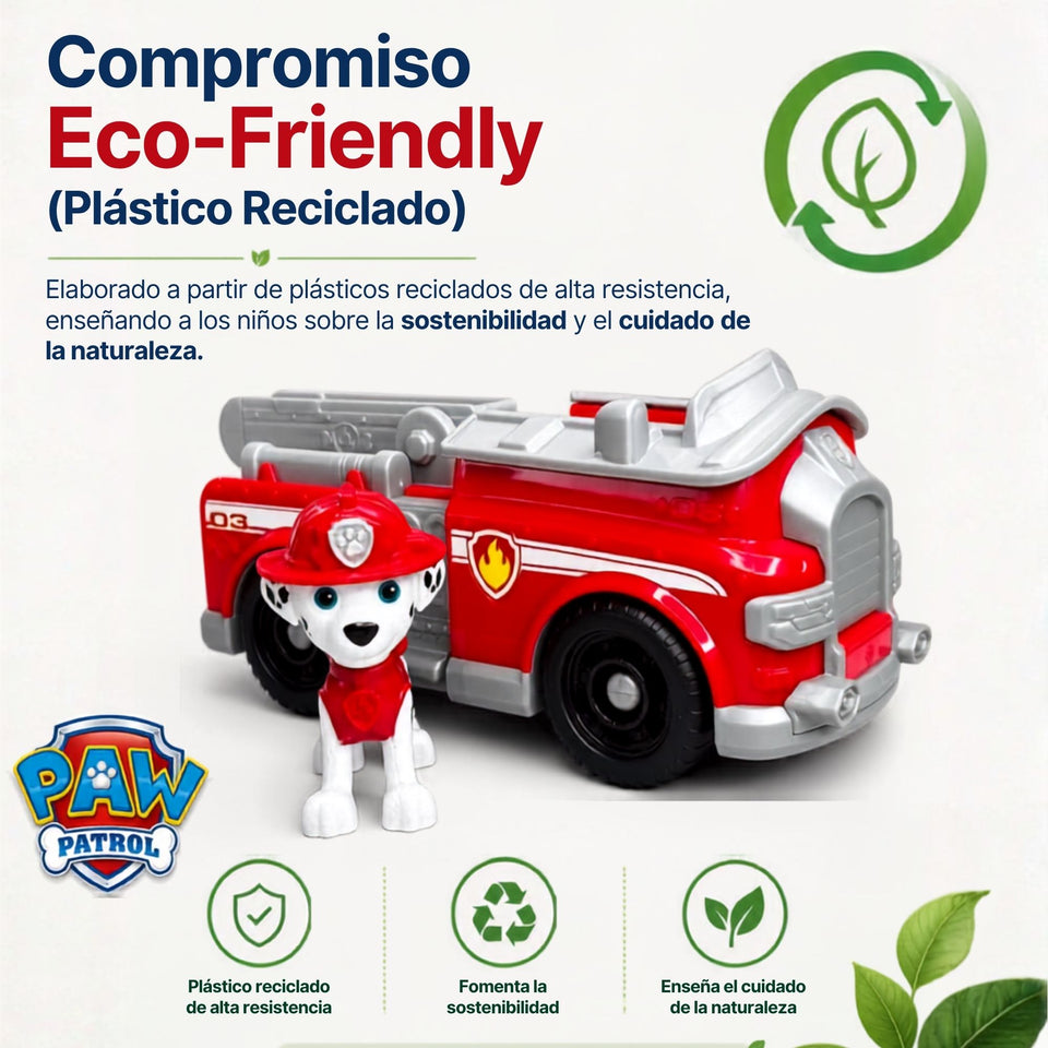 Camión de bomberos Marshall Paw Patrol con Figura Juguete Niño