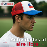 Gorro Jockey Talla Única Ajustable Malla Poliéster Estampado Chileno