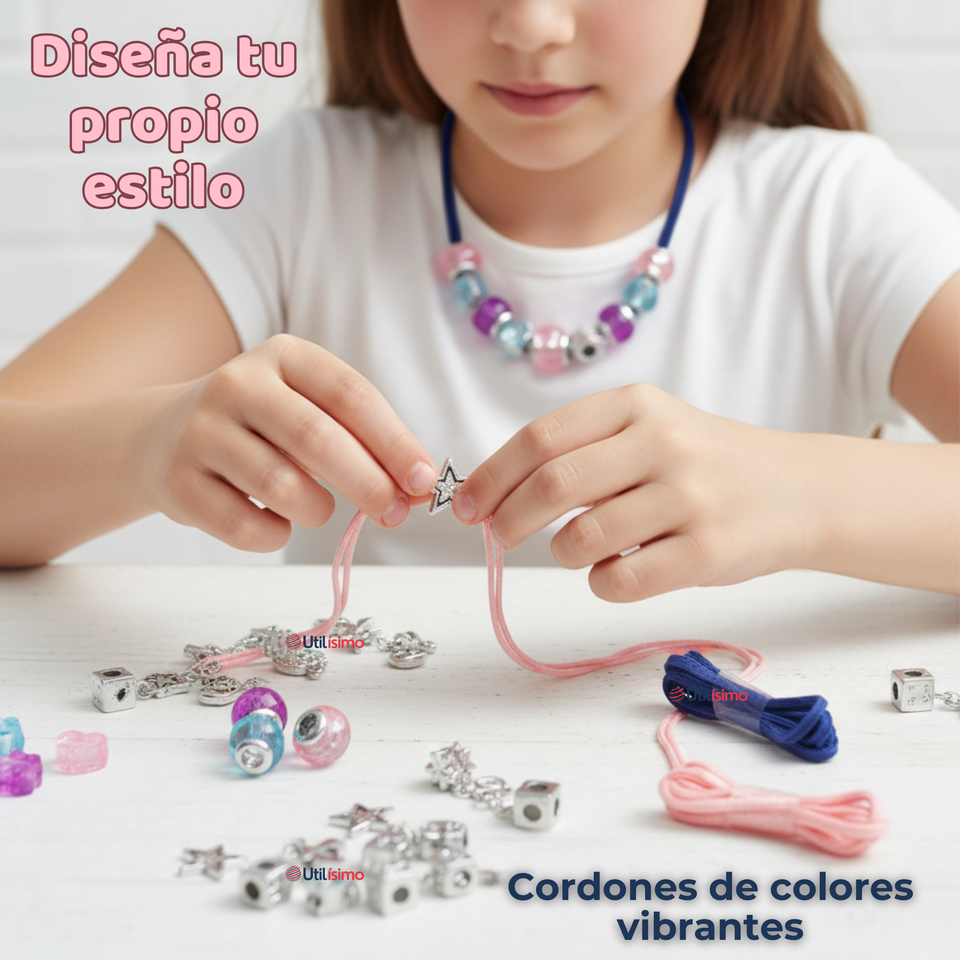 Kit De Mostacillas Juguete Para Armar Crear Pulseras Y Collares Niñas