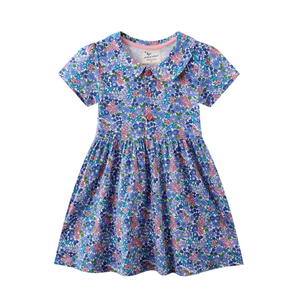 Vestido Manga Corta Niña Estampado Jump Kids Surtido