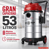 Aspiradora De Tambor Telefunken Turbo Expert 1800W 53L