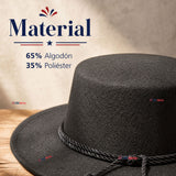 Sombrero Huaso Negro Tradicional Para Fiestas Patrias