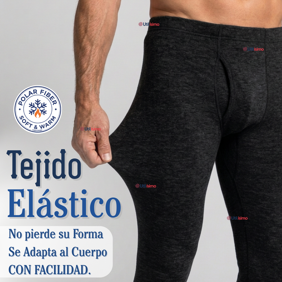 Calza Polar Para Hombre Térmica Invierno Calzoncillo Largo