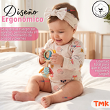 Pack 5 Bodys Manga Larga 100% Algodón Tedmimak Pink Blossom Bebé Niña