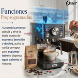 Cafetera Espresso Oster® Perfect Brew Compacta 15 Bares BVSTEM7201-052