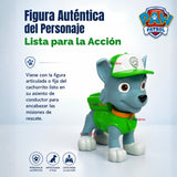 Paw Patrol Camión de reciclaje Rocky con Figura Juguete Niño