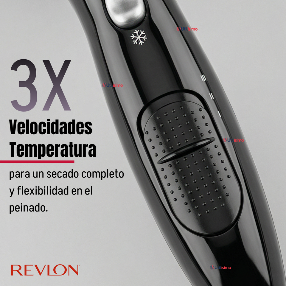 Secador De Cabello Control Frizz Revlon 2000W Negro