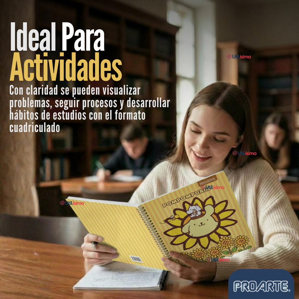 Pack 10 Cuadernos Universitarios Pompompurin 100 Hojas Proarte Diseño Surtido