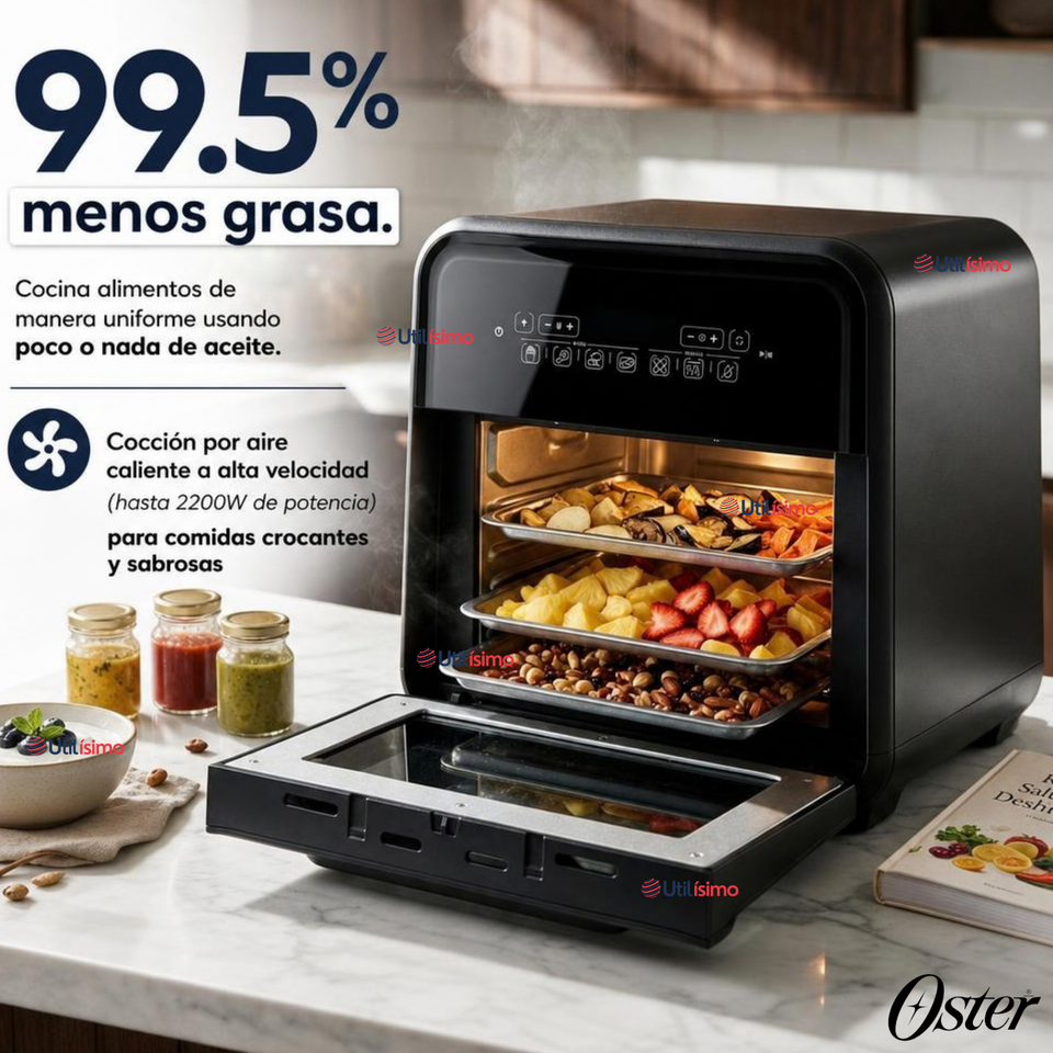 Súper Freidora De Aire Digital 10 Litros Oster® Multiples Funciones Ckstafov3