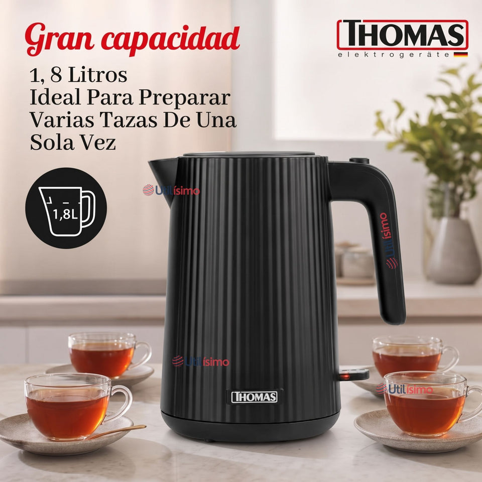 1 Hervidor eléctrico Thomas® Capacidad 1.8 L Acero Inoxidable