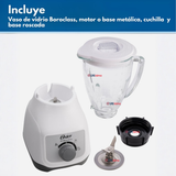 Licuadora Oster® Con Vaso De Vidrio Y Control De Perilla BLSTKAGWRD