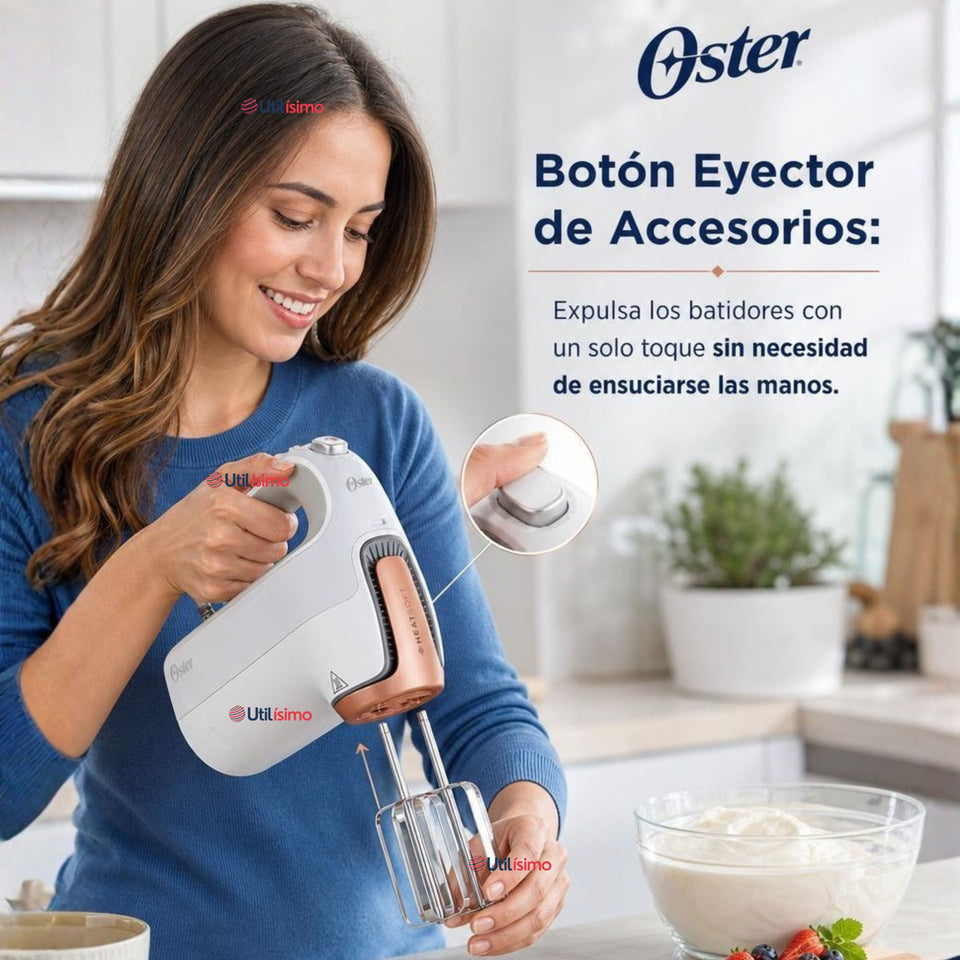 Batidora de mano Oster® tecnología HeatSoft™ FPSTHMAMR