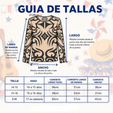 Polera Diseño Tattoo Juvenil Rapa Nui Estilo Pascuense Traje Danza