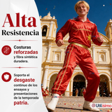 Traje Caporal Típico 2 Piezas Rojo Hombre Fiestas Patrias
