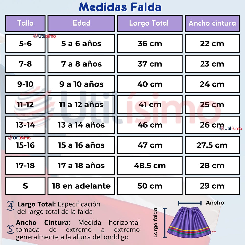 Pack 3 Trajes Nortinos Niña 3 Piezas Morado Baile Típico Fiestas Patrias