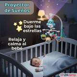 Móvil Giratorio Musical Proyector Bebé Niño Azul