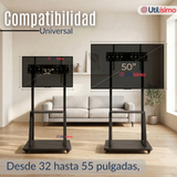 Soporte Base TV Móvil Con Ruedas 32 a 55 pulgadas  55kg Soporte Portátil 32¨40¨42¨ 43¨ 49¨ 50¨ 55¨
