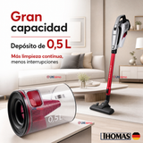 Aspiradora Barredora Thomas Th-1022c 2 En 1 Con Cable Color Rojo 600W