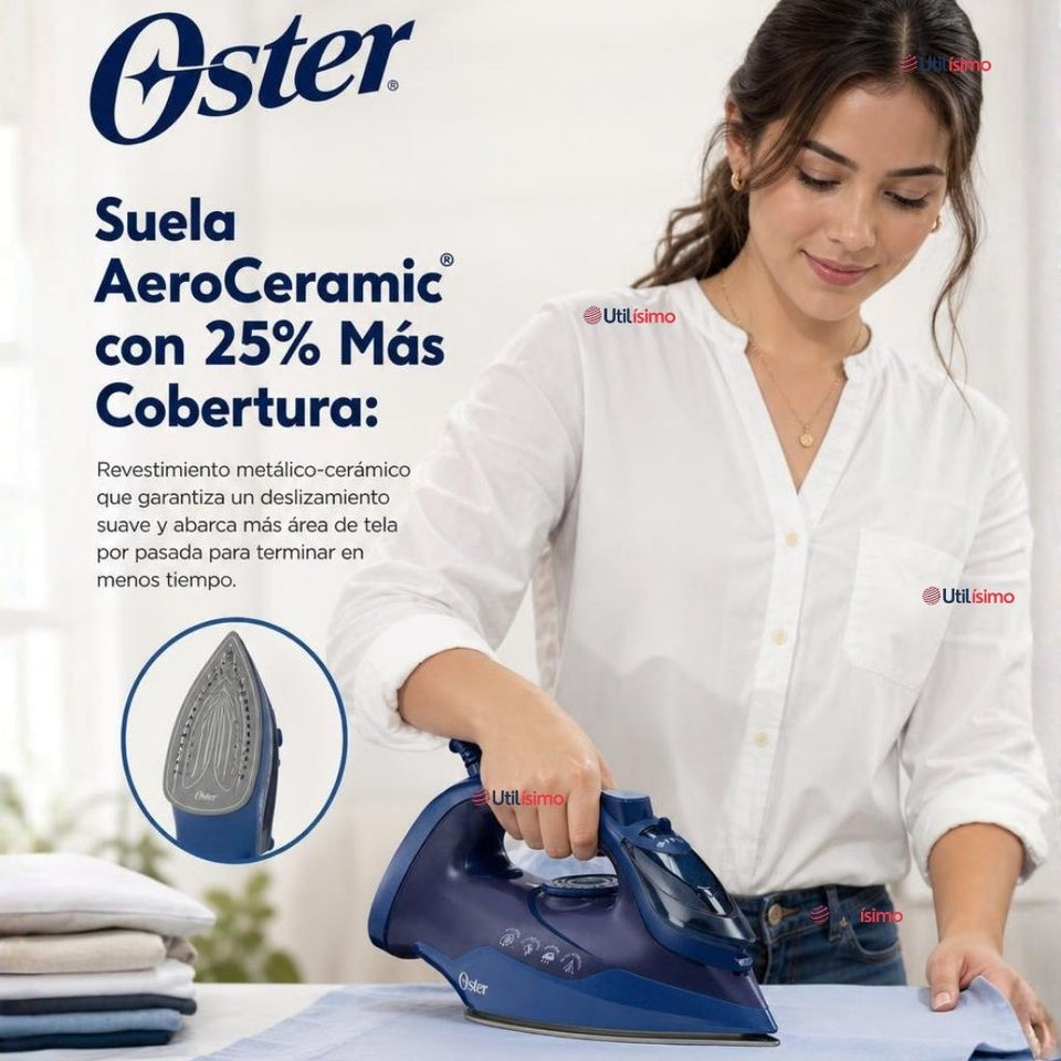 Plancha de vapor Oster® , AeroGlide S7200, azul oscuro, GCSTAC7202-052